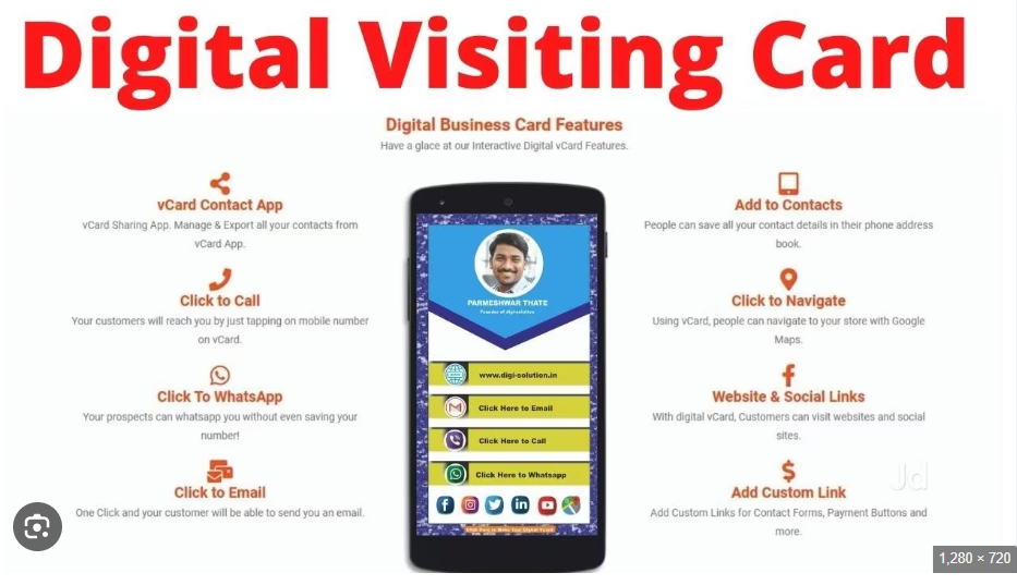 DIGITAL VISITING CARD SERVICE